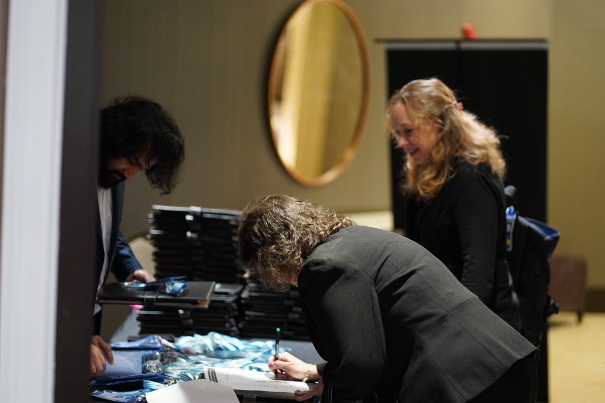 Sign-in moment at registration